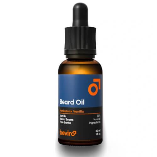 beviro Ošetrujúci olej na fúzy s vôňou vanilky, palo santo a tonkových bôbov (Beard Oil) 30 ml