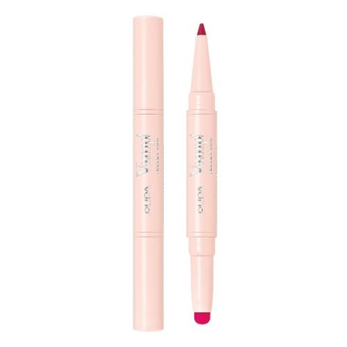 PUPA Milano Kontúrovacia ceruzka na pery & rúž Vamp! (Creamy Duo) 0,2 g + 0,8 g 010 True Red