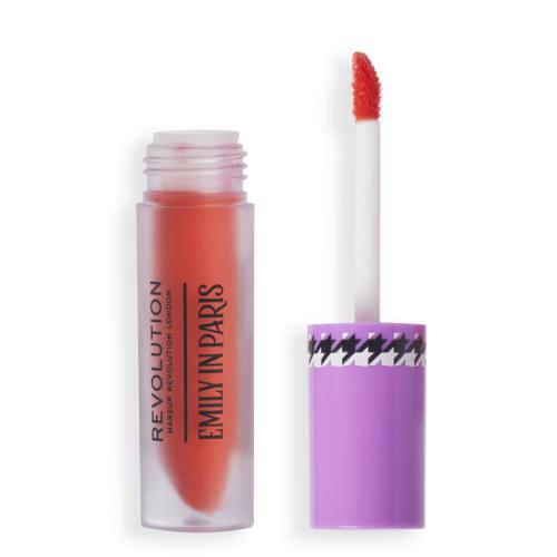Revolution Viacúčelový lesk na pery a tváre X Emily in Paris (Multi-use Lip & Cheek Blush) 3 ml Mimosa Orange