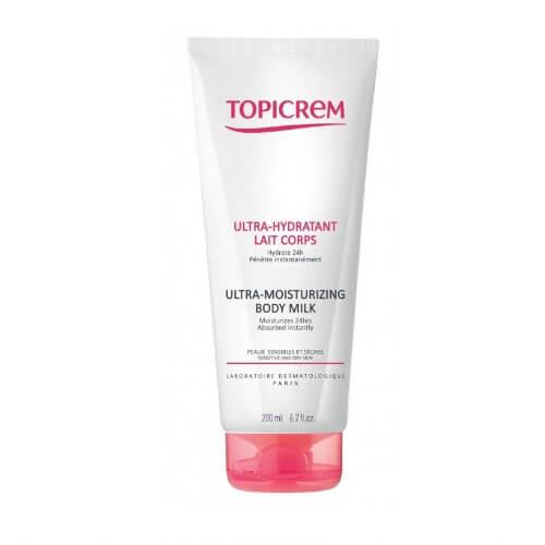 Topicrem Hydratačné telové mlieko pre suchú a citlivú pokožku (Ultra-Moisturizing Body Milk) 200 ml