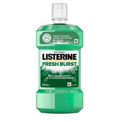 Listerine Ústna voda proti zubnému povlaku Fresh Burst 500 ml