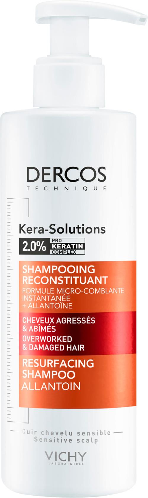 Vichy Obnovujúci šampón pre suché a poškodené vlasy Dercos kera-Solutions (Resurfacing Shampoo) 250 ml
