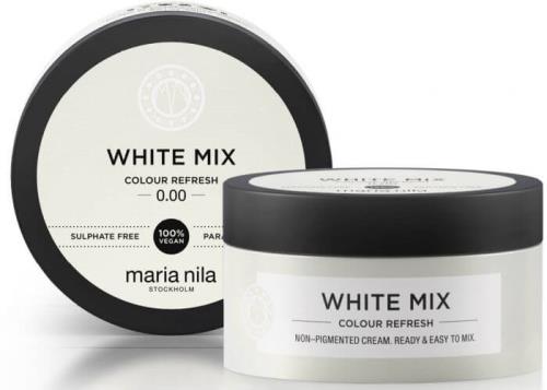 Maria Nila Vyživujúca maska bez farebných pigmentov na dotvorenie pastelových odtieňov White (Colour Refresh Mask) 300 ml