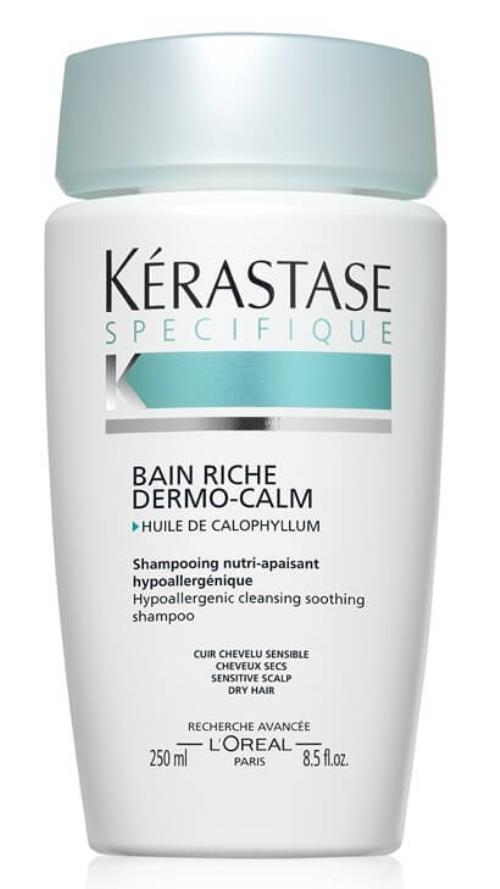 Kérastase Upokojujúci šampón pre citlivú vlasovú pokožku a suché vlasy Bain Riche Dermo-Calm (Hypoallergenic Cleansing Soothing Shampoo Sensitive Scalp Dry Hair) 1000 ml