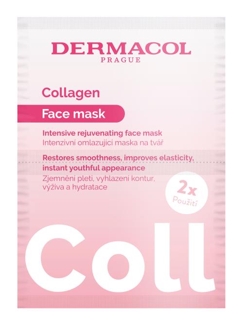 Dermacol Omladzujúca pleťová maska Collagen (Face Mask) 2 x 8 ml