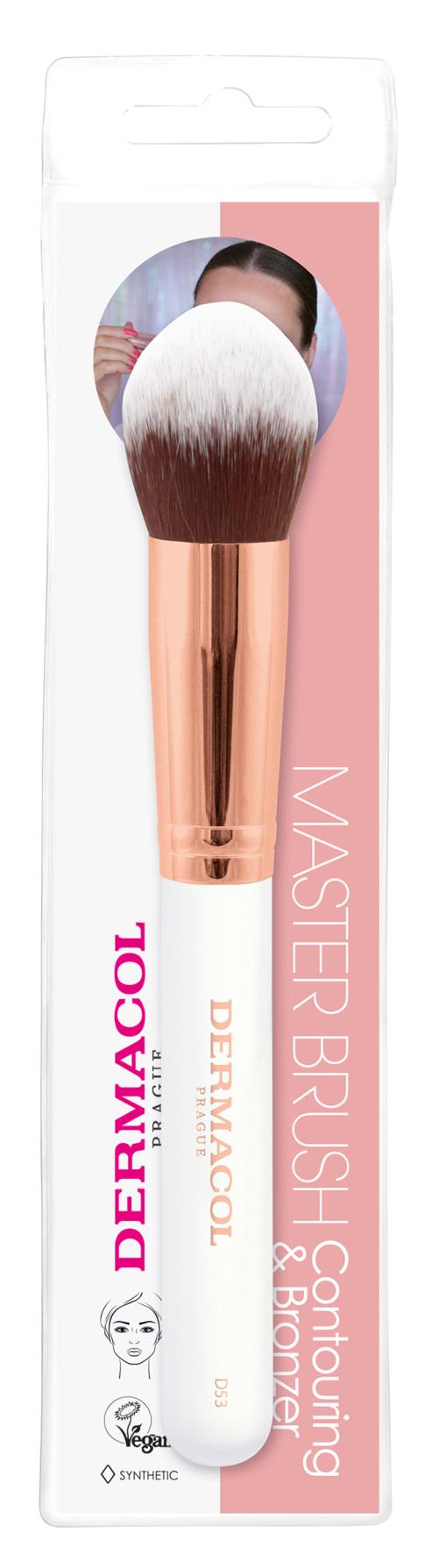 Dermacol Kozmetický štetec na púder a kontúry s puzdrom Rose Gold D53