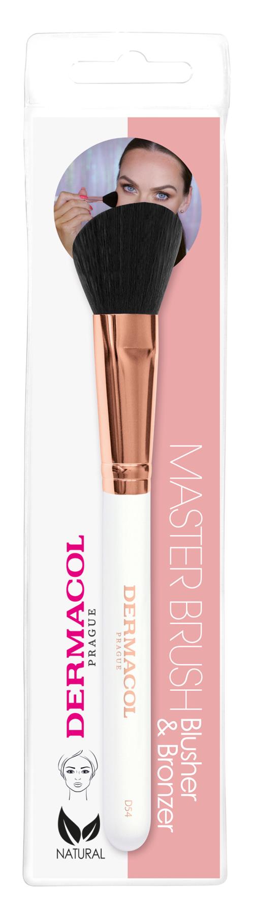 Dermacol Kozmetický štetec na lícenku a bronzer s puzdrom Rose Gold D54