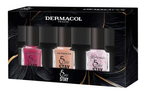 Dermacol Súprava lakov na nechty 5 Days Stay 3 x 11 ml
