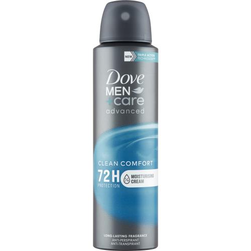 Dove Antiperspirant v spreji Men+ Care Advanced Clean Comfort (Anti-Perspirant) 150 ml
