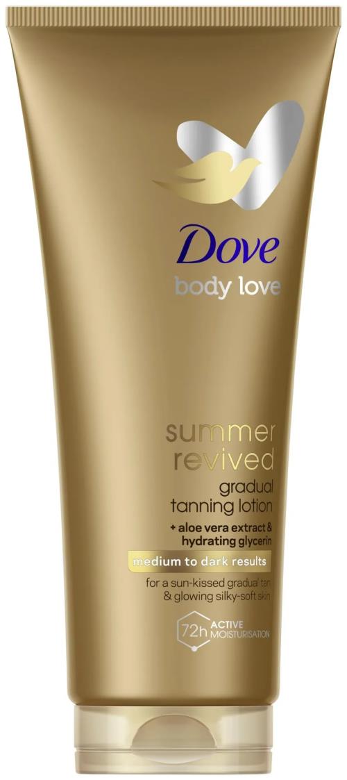 Dove Tónovacie telové mlieko Medium to Dark (Tanning Lotion) 200 ml