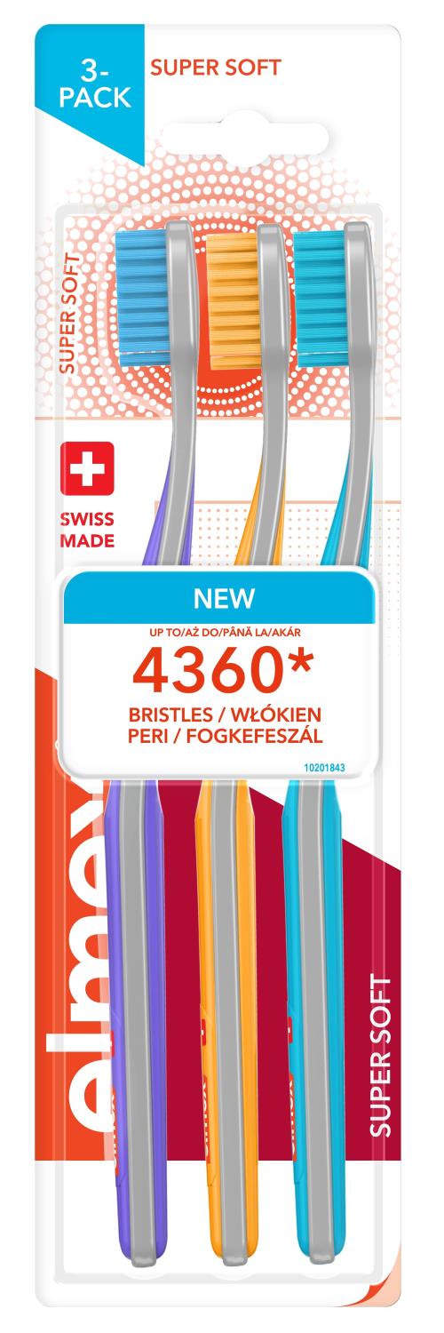 Elmex Zubná kefka Super Soft Multipack 3 ks