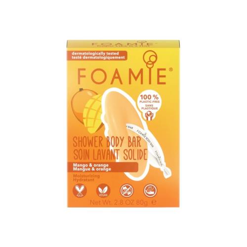 Foamie Hydratačná sprchová starostlivosť Tropic Like It`s Hot With Mango a Orange (Shower Body Bar) 80 g
