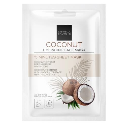 Gabriella Salvete Hydratačná pleťová textilná maska Coconut (Hydrating Sheet Face Mask) 1 ks