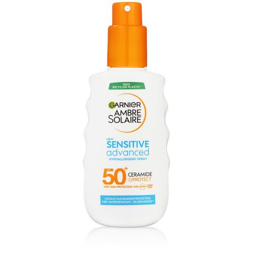 Garnier Ochranný sprej pre citlivú pokožku SPF 50+ Sensitive Advanced (Hypoallergenic Spray) 150 ml