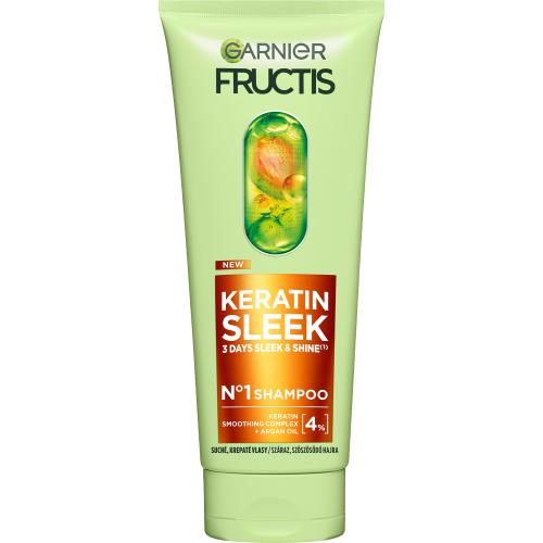 Garnier Šampón pre suché a krepaté vlasy Fructis Keratin Sleek (Shampoo) 200 ml