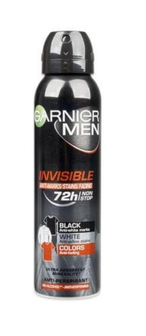 Garnier Minerálne antiperspirant v spreji pre mužov 72H Mineral Invisible 150 ml