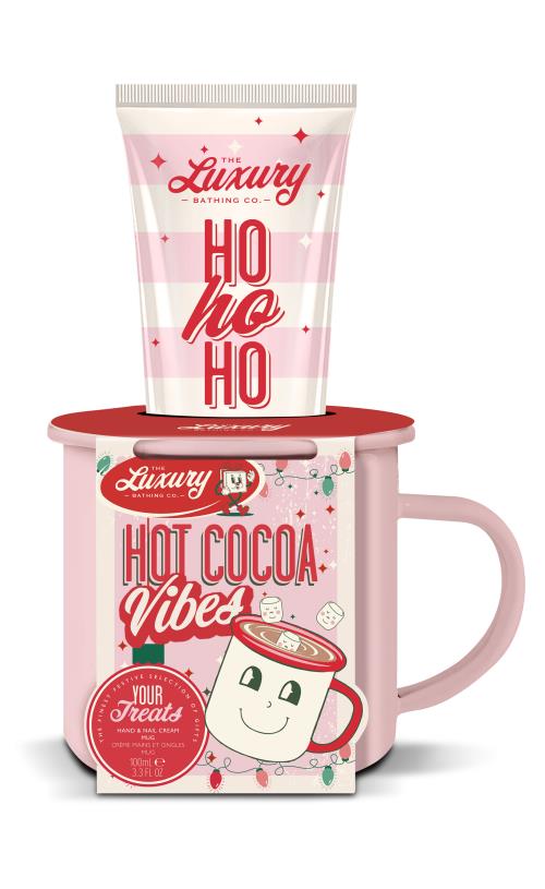 Grace Cole Darčeková sada Krém na ruky a hrnček Vianočné cukrovinky, Kakao & Vanilka