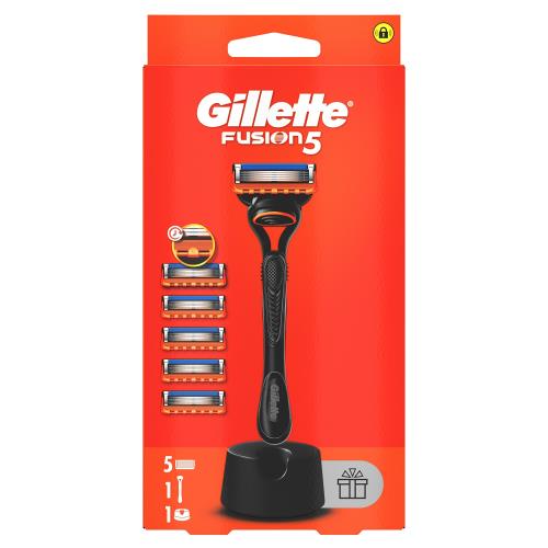 Gillette Holiaci strojček Gillette Fusion + 5 hlavíc