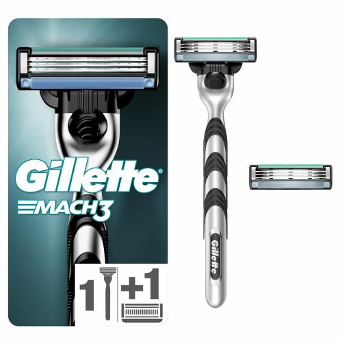 Gillette Holiaci strojček Mach3 + 2 hlavice