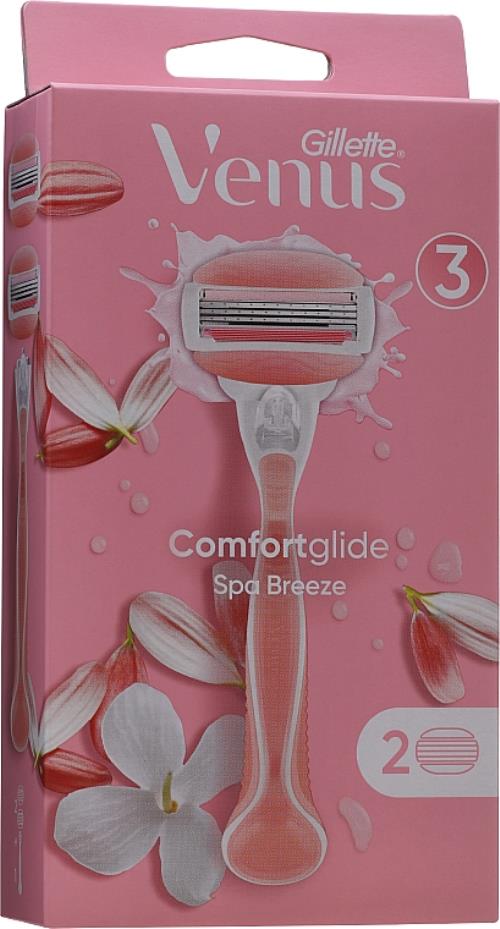 Gillette Holiaci strojček Venus Comfort Glide Spa Breeze + 2 hlavice