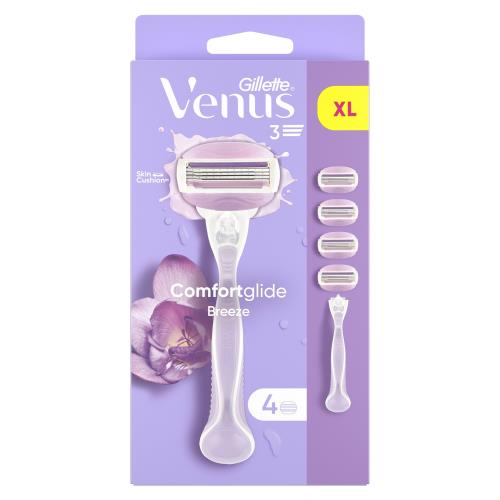 Gillette Holiaci strojček Venus Comfortglide Breeze + 4 hlavice
