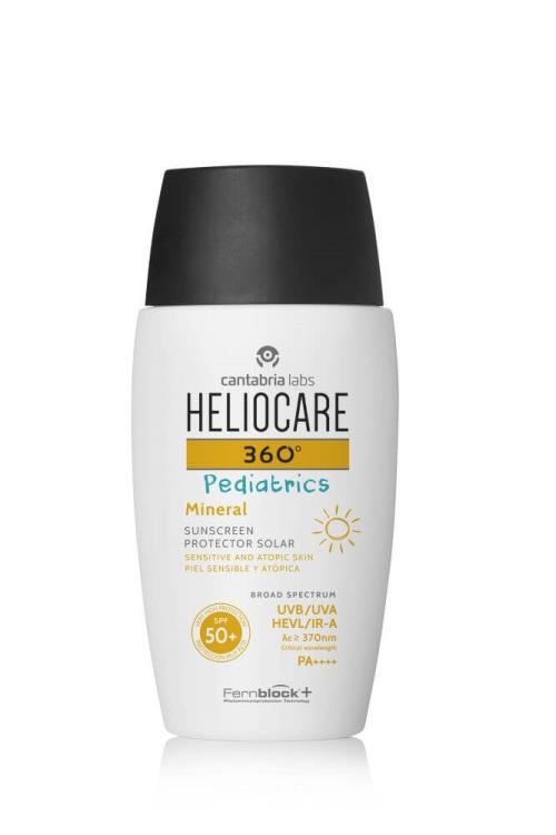 Heliocare Detský opaľovací krém pre citlivú a atopickú pokožku SPF 50 + 360 ° (Mineral Sun Cream) 50 ml