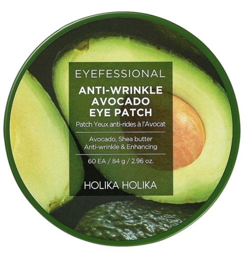 Holika Holika Hydrogélové očné vankúšiky proti vráskam Eyefessional Antiwrinkle Avocado (Eye Patch) 60 ks
