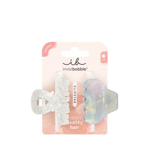 Invisibobble Škripec do vlasov Clipstar Pearly Frost M 2 ks