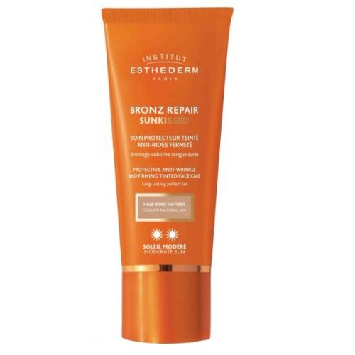 Institut Esthederm Tónovaný protivráskový krém na opaľovanie Bronz Repair Sunkissed (Anti-Wrinkle a Firming Tinted Face Care) 50 ml