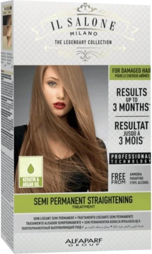 Alfaparf Milano Semi permanentná vyhladzujúca sada pre poškodené vlasy (Semi Permanent Straightening Kit)