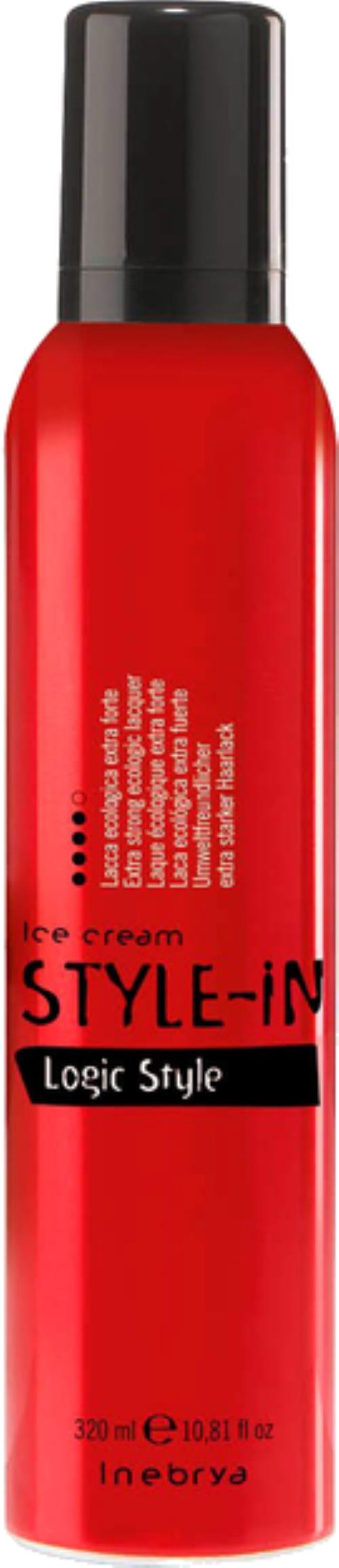 Inebrya Lak na vlasy s extra silnou fixáciou Ice Cream Style-In (Logic Style) 320 ml