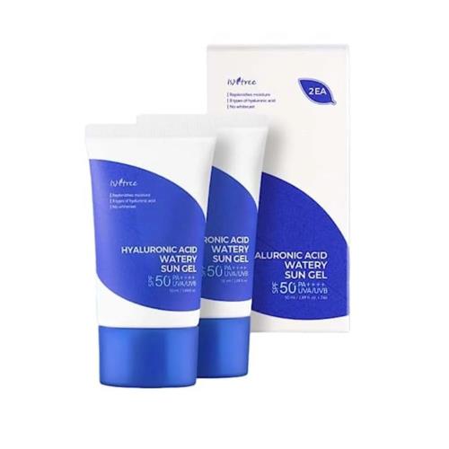 Isntree Súprava gélových opaľovacích krémov Hyaluronic Acid (Watery Sun Gel) 2 x 50 ml