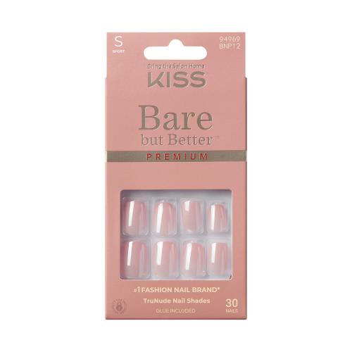 KISS Gélové nechty Bare-But-Better Premium 30 ks