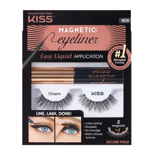 KISS Magnetické umelé riasy s očnými linkami 07 Charm (Magnetic Eyeliner & Lash Kit)