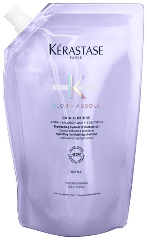 Kérastase Náhradná náplň do hydratačného a rozjasňujúceho šampónu pre zosvetlené a melírované vlasy Blond Absolu Bain Lumiére (Hydrating Illuminating Shampoo Refill) 500 ml