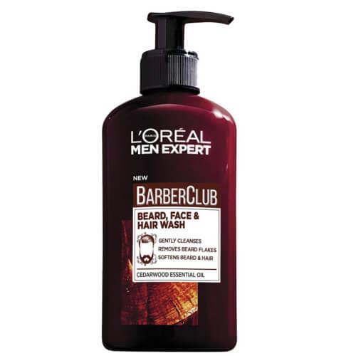 L'Oréal Paris Gél na fúzy, tvár a vlasy Barber Club Gel 3v1 (Beard, Face & Hair Wash) 200 ml