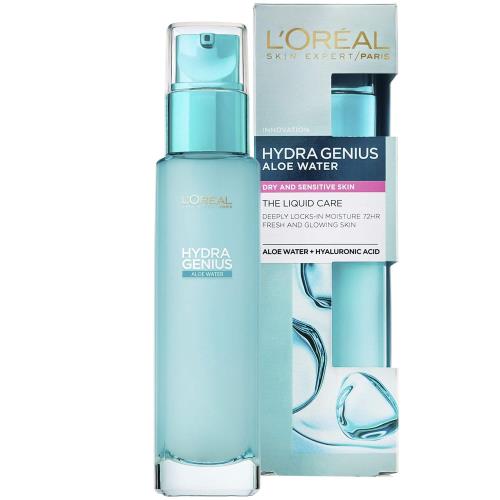 L'Oréal Paris Hydratačná pleťová starostlivosť pre každodenné použitie pre suchú a citlivú pleť Hydra Genius (Liquid Care Daily Moisturiser) 70 ml