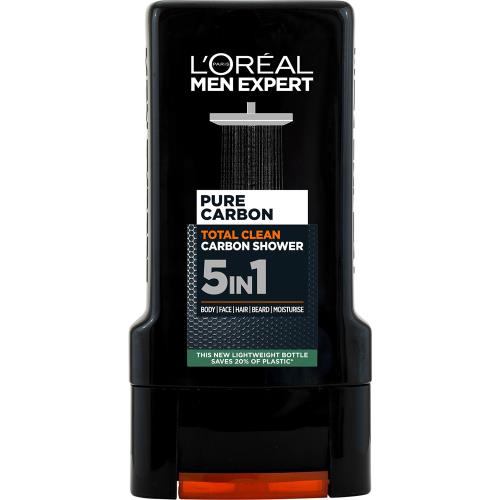 L'Oréal Paris Sprchový gél Men Expert Pure Carbon (Total Clean Carbon Shower) 300 ml