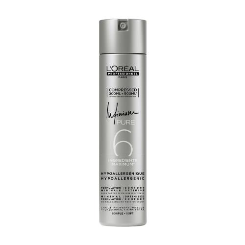 L'Oréal Professionnel Hypoalergénny lak na vlasy s ľahkou fixáciou Infinium Pure Soft (Hairspray) 300 ml