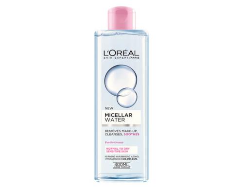 L'Oréal Paris Micelárna voda pre normálnu a suchú citlivú pleť 3v1 (Micellar Water) 400 ml