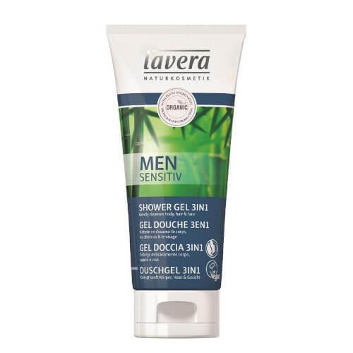 Lavera Vlasový a telový šampón pre mužov 3v1 (Gently cleanses Skin & Care) 200 ml