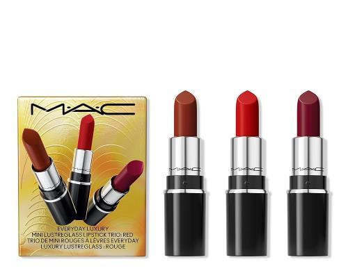 MAC Cosmetics Súprava na pery Everyday Luxury Mini Lustreglass Red (Lipstick Trio)