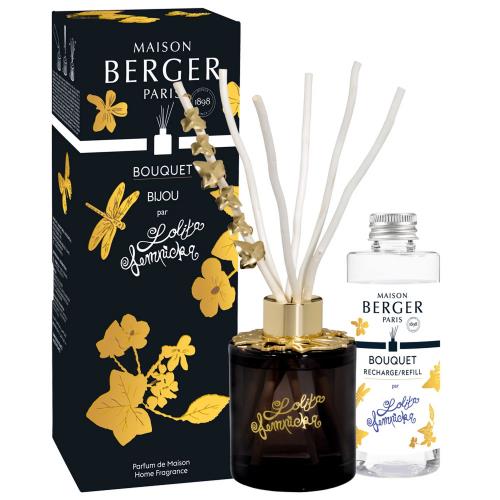 Maison Berger Paris Darčeková sada aróma difuzér Jewelry Black + náplň Lolita Lempicka 100 ml