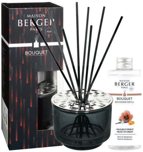 Maison Berger Paris Darčeková sada aróma difuzér Variation čierny + náplň Velvet of Orient 200 ml