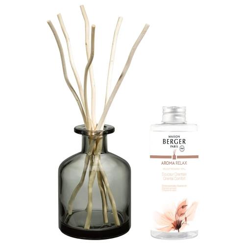 Maison Berger Paris Darčeková sada Aroma Relax difuzér šedý + náplň Oriental Comfort 180 ml