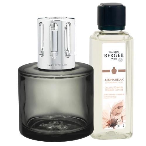 Maison Berger Paris Darčeková sada katalytická lampa Aróma Relax sivá + náplň Oriental Comfort 250 ml