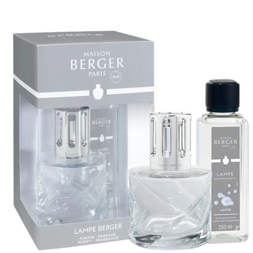 Maison Berger Paris Darčeková sada katalytická lampa Spirale transparetná + náplň Air Pur 250 ml