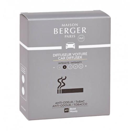 Maison Berger Paris Náhradná náplň do difuzéra do auta Antiodour Tobacco (Car Diffuser Recharge/Refill) 2 ks