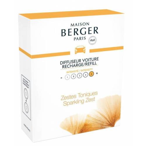 Maison Berger Paris Náhradná náplň do difuzéra do auta Sparkling Zest (Car Diffuser Recharge/Refill) 2 ks