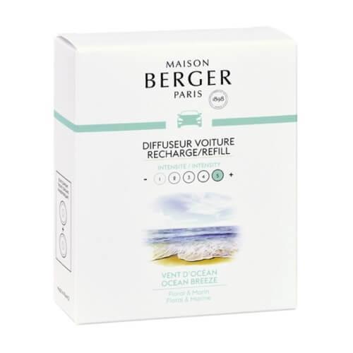 Maison Berger Paris Náhradná náplň do difuzéra do auta Ocean Breeze (Car Diffuser Recharge/Refill) 2 ks
